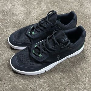 Men's On The Roger Spin Black/Green Shoes, size 11